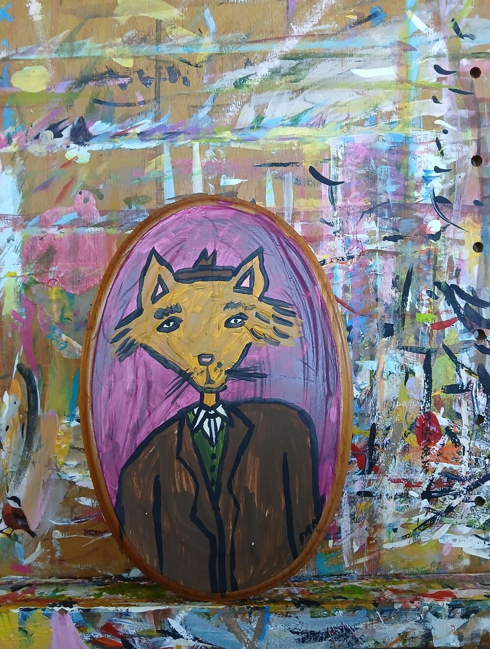 Cat Portrait Painting